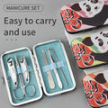6pcs Beauty Set  Panda Pattern Pattern  Multifunction  Manicure Pedicure Set for Nail Care