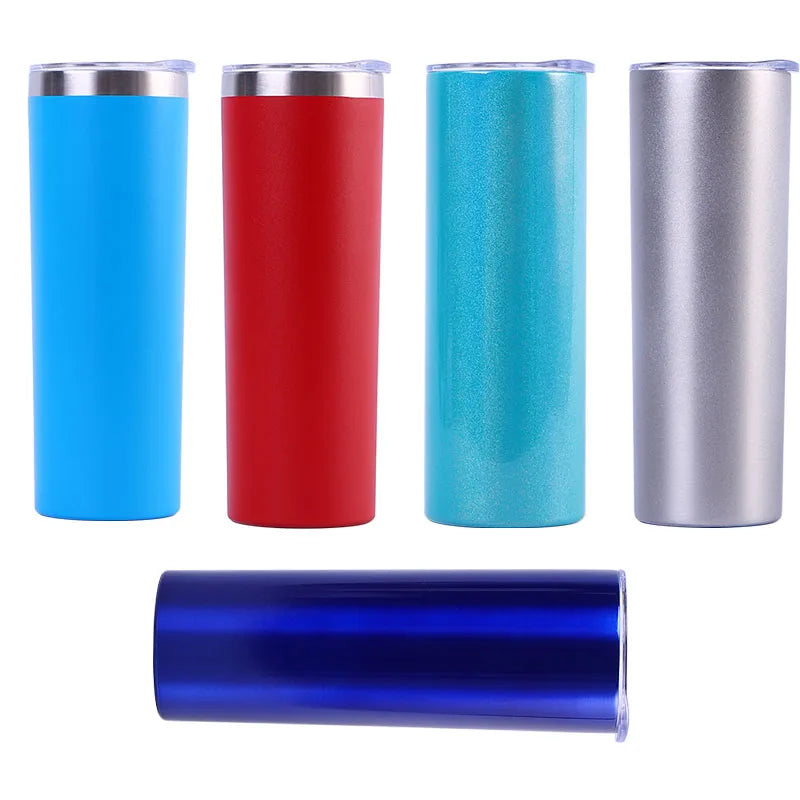 Double Wall Stainless Steel Vacuum Blank Sublimation Sport Water Bottle Insulated 20oz Tumbler with Lid and Straw