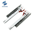 Zuo Gang 3 Fold Drawers Channel Push to Open Hidden Telescopic Rails Soft Close Undermount Concealed Drawer Slide