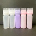 Multi-function Plastic Toothed Shape Hair  Tools Hairdressing Dry180ml 6oz  Cleaning Comb Bottle With Volume Scale