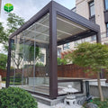 Water Resistance Aluminium Pergola with Louver Roof Powder Coated Frame