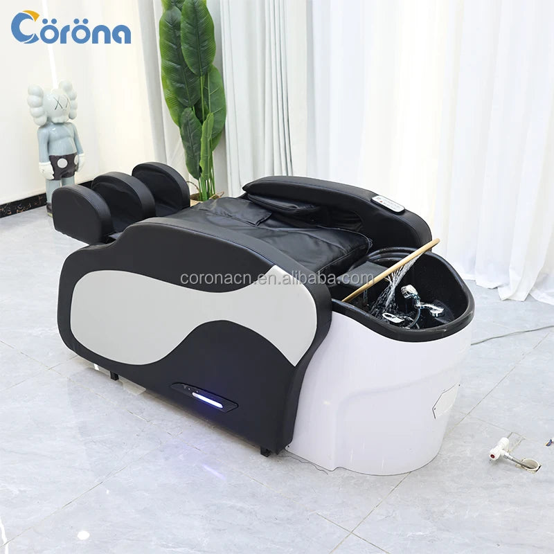 Salon Furniture Barber Shop Electric Head Spa Massage Shampoo Bed With Water Circulation