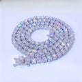 Elisa High Quality Moissanite Tennis Necklace Pass Diamond Tester Iced Out Vvs Diamond Gold Plated 925 Silver Fine Jewelry