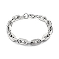 Waterproof Stainless Steel Geometric Link Chain Bracelets for Men Women Exaggerated Thick Chain Wristband Do Customized Length