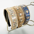Vintage Embroidered Fabric Hair Bands for Women Girls Hair Accessories