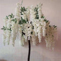 H05435 White Large Outdoor Artificial Wisteria Flower Tree for Wedding Decoration