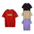 YKH Round Neck 100%Cotton Good Quality Plain Wholesale Custom Logo Short Sleeve Oversized  Men's T-Shirts