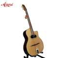 Aiersi Brand High Quality Acoustic Guitar String Musical Instrument Vintage Archtop Design D Hole Gypsy Jazz Guitar Custom logo