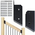 2x4 Stair Deck Railing Bracket Connector 30 Degree Wood Deck Railing Bracket