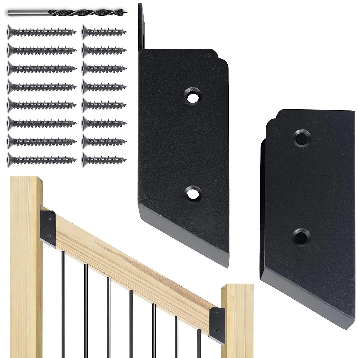 2x4 Stair Deck Railing Bracket Connector 30 Degree Wood Deck Railing Bracket