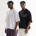 Blank 100% Cotton Cropped Men's T-shirts Boxy Fit Casual Tee Oversized Tshirt Heavyweight Custom t Shirts