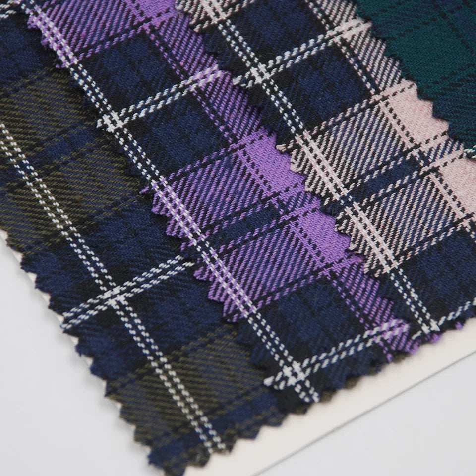 New Design Hot Selling Yarn Dyed Plaid Pattern Cotton Linen Blended Fabric for School Uniform Dress