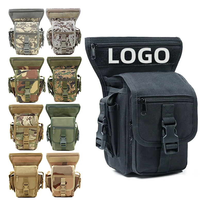 Lupu 1L Tactical Waist Leg Bag Box Shape Travel with Customized Logo OEM/ODM Zipper Closure Waterproof