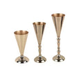 2026 Hot Sale 3pcs Gold Metal Flower Vase for Wedding Event