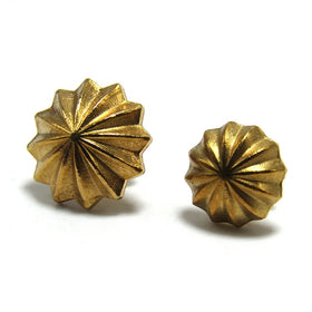Metal Brass Screw Back Fastener Studs Flower Daisy Concho Button for Decoration