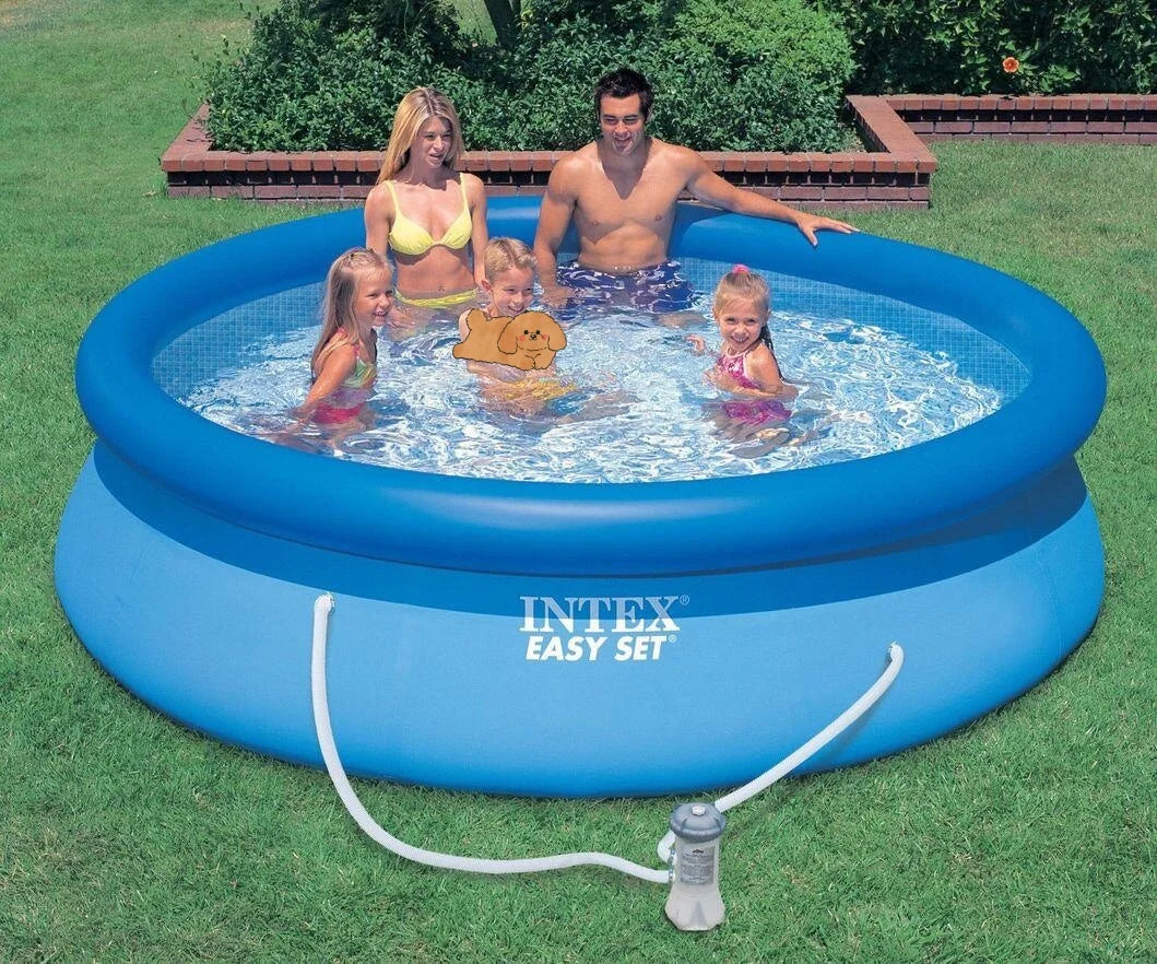 INTEX 28142&28143 Piscina Inflable Swimming Pool with Filter Pump Fit with Eu Plug