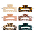 Wholesale Exquisite Acetic Acid Hair Grip Korea 10.2cm 10.8CM Women Horse Tail Vertical Hair Claw Clip