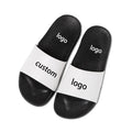 OEM Custom Black Slides Footwear Sandal PVC Custom Logo Slippers Men Plain Blank Slide Waterproof Antiskid Sandal