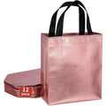 Custom Logo Printed Non-Woven Tote Shopping Bags Recyclable and Reusable with Letter Pattern