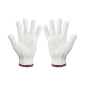 White Cotton Knitted Safety Work Gloves Reusable Garden Labor Gloves