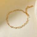 Korea New Stainless Steel Hollow Heart s 18K Gold Plated Stainless Steel Heart Chain s for Women Girl