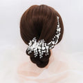 2024 Fashion Jeweled Pearl Comb With Crystal Stone & Wedding Bridal Rhinestone Comb for Bridal Accessories