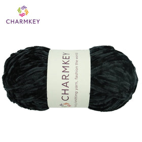 Charmkey Wholesale Fancy Yarn 100% Polyester Chenille Yarn for Blanket