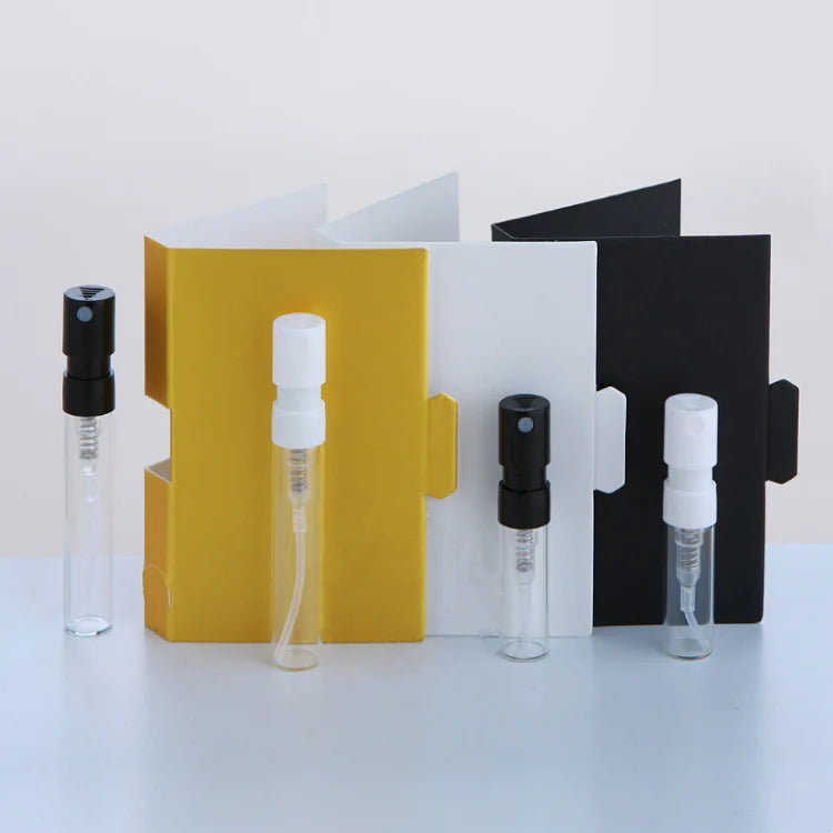 1.5ml 2ml 2.5ml Skincare Small Diffuser Bottle Empty Perfume Atomizer Glass Spray Perfume Bottle With Box