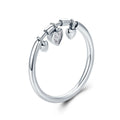 925 Sterling Silver CZ Ring Cubic Zirconia Heart Ring Clear CZ Silver Jewelry Engagement Wedding Band Woman Jewelry SCR215