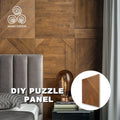 MUMU 3D Art High Durability Wood Pattern New Decorative Living Room Wall Plank Board Panel