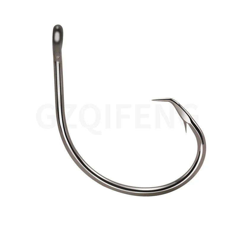 1/0 ~7/0 High Strong Offset Circle Hooks High Carbon Steel Big Game Octopus Fishing Hooks