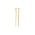 Laodun Fashion Fine Jewelry S925 Stud Earrings Personalized Minimalist Simple Chain Sterling Silver Earrings Vermeil