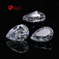Top Grade Good Quality White Cubic Zirconia Custom Crushed Ice Cut Pear Shape Loose Stone Cubic Zirconia