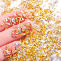 Hisenlee 1 Lb Crushed Glass Irregular Stone Chunky Crystal Sequins for DIY Epoxy Resin Craft Art 2-4MM Embellishment Accessories