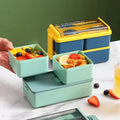 Double- Layers Plastic sealed Insulated Food Container Food Warmer Tiffin Lunch Box for Office Workers