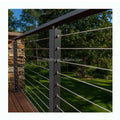 YL METAL Simple Interior Deck Vertical Wire Rope Handrail Stairs 304 316 Stainless Steel Cable Railing Post
