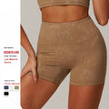 Custom Logo Tight Quick-Drying Yoga Shorts Women High Waist Butt Lift Gym Fitness Pants Workout Running Hip Lifting Sport Shorts