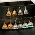 Vintage Tibetan India Birdcage Earrings for Women Brincos 2021 Ethnic Antique Metal Drop Earrings Party Wedding Jewelry