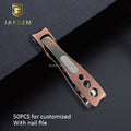 Bronze Stainless Steel Nail Clipper Magnetic Adsorption Nail Cutter Clippers Support Custom Logo