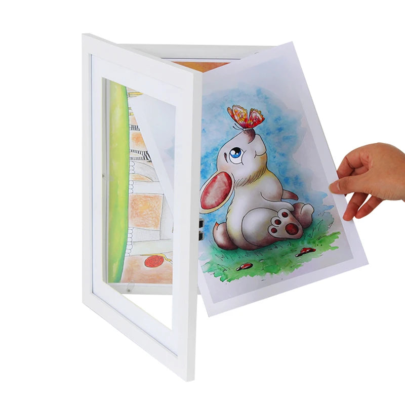Shadow Box Kids Art Frames Front-Opening Great for Kids Drawings Artworks Children Arts Schoolwork for Home or Studio Decor