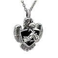 Motorcycle Eagle Urn Stainless Steel Ash Keepsake Urn Necklace Holder Memory Cremation Motorcycle Jewelry Pendant Ash Eagle Urn