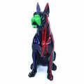 Creative Home Office Living Room Table Ornaments Animal Sculpture Artwork Colorful Resin Doberman Dog Statue Home Decor