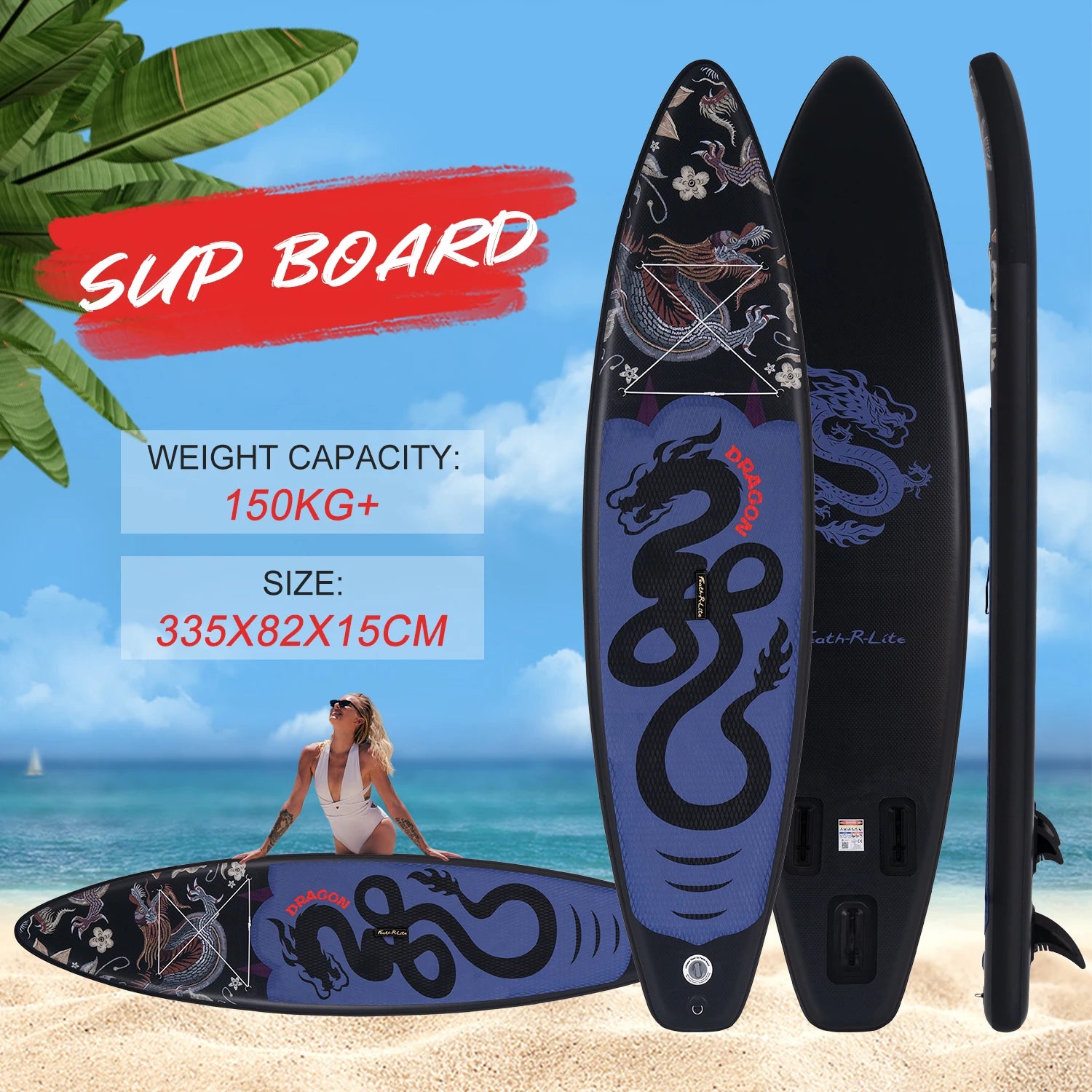 Fly Eagle 2024 Custom Inflatable Stand up Paddleboard SUP Board Drop Stitch Material for Ocean Waters and Surfing