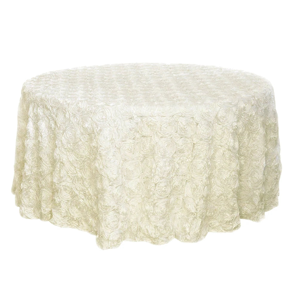 Hot Sale Cheap Price Hotel Wedding Rosette Flower Table Cloth