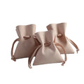 Promotion 8*10cm Cute Drawstring Microfiber Fabric Jewelry Pouch Small Microfiber Packaging Bag for Jewelry for Small Jewelry