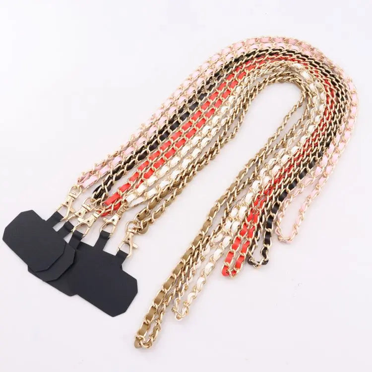 Adjustable Length Anti-Lost Leather Strap Phone Charm Strap Key Chain Wrist Necklace Accessory Bag Hanger WICKMAN Wkm002940