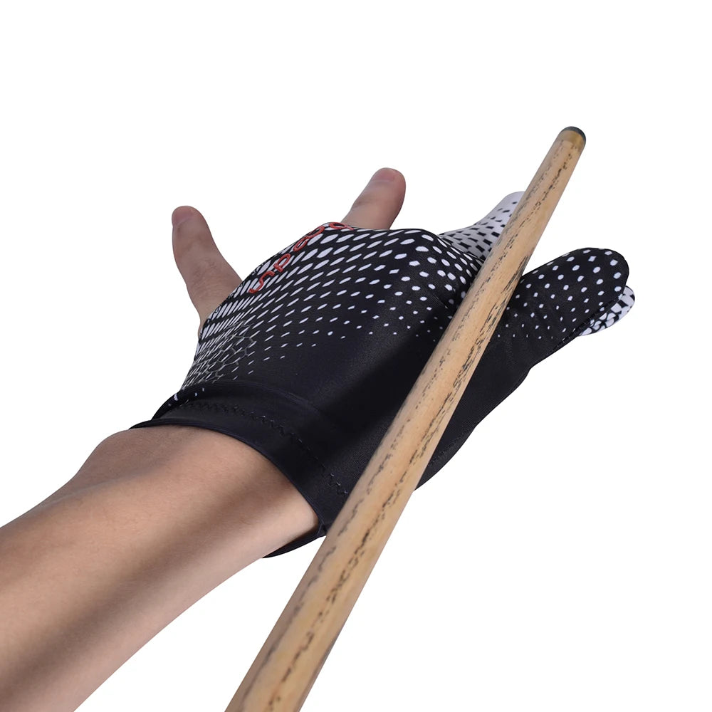 HBG 1153 Custom Billiard Gloves Pool Snooker Gloves Professional Billiard Three Finger Gloves
