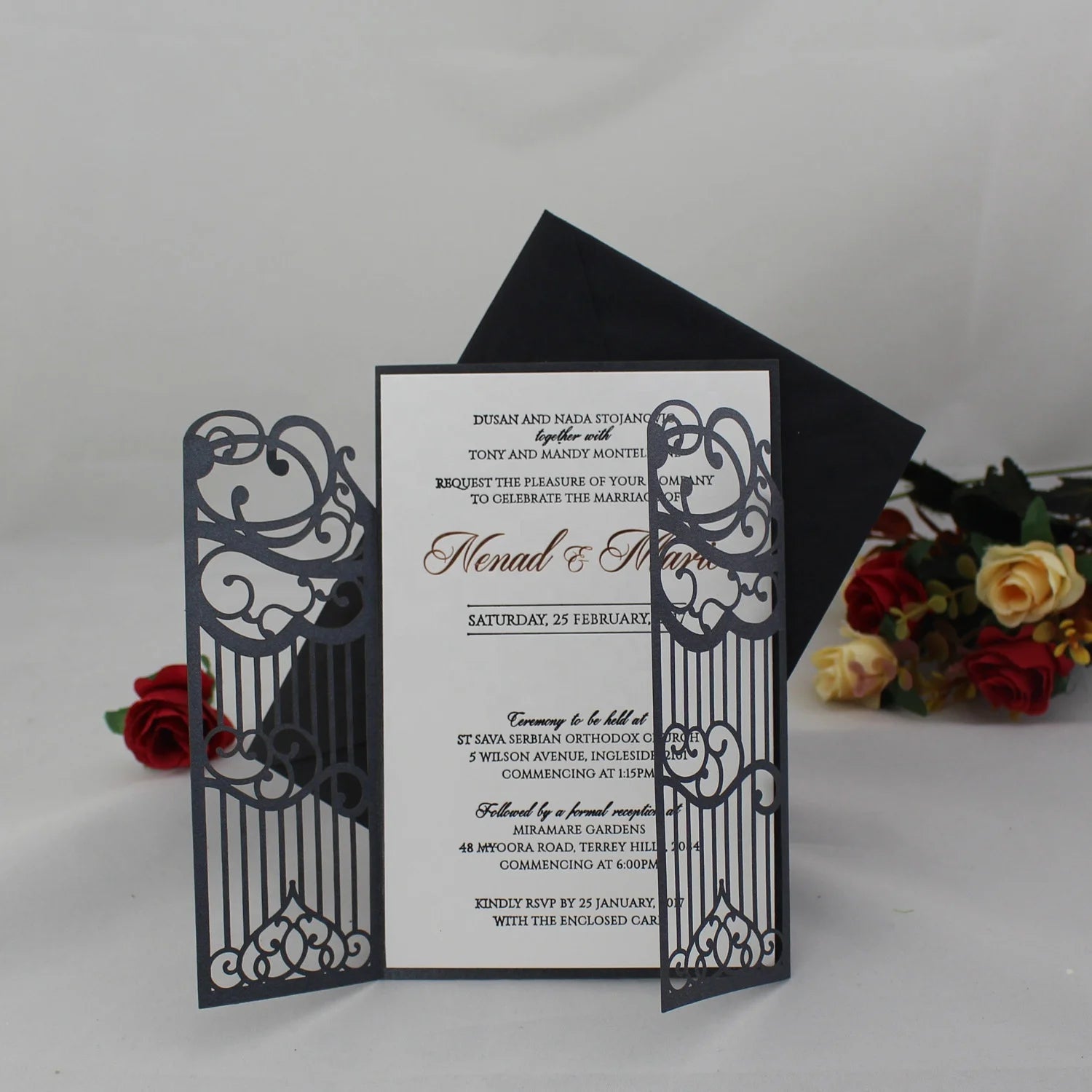 Doc Door Design Laser Cut Wedding Invitation Design De Marriage