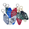 Factory Direct Custom Laser Engraved Key Tag Promotional Acrylic Motel Key Inspired Keychain