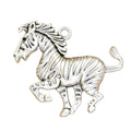 Charms zebra Pinto 50x40mm Tibetan Silver Color Pendants Antique Jewelry Making DIY Handmade Craft
